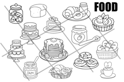 Kawaii Bakery Procreate Brushes | Bear Baking Scenes Product Image 5