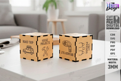 Decision Making Dice Laser Cut Files | Food and Activity SVG Product Image 1
