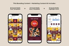 Food &amp; Drink Yellow Instagram Templates| CANVA-PS-AI Product Image 3