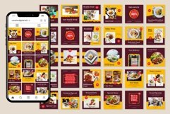 Food &amp; Drink Yellow Instagram Templates| CANVA-PS-AI Product Image 4