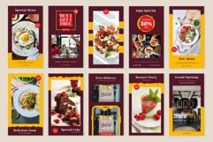 Food &amp; Drink Yellow Instagram Templates| CANVA-PS-AI Product Image 5