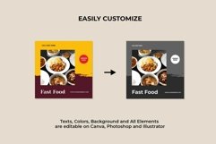 Food &amp; Drink Yellow Instagram Templates| CANVA-PS-AI Product Image 6