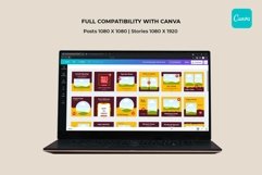 Food &amp; Drink Yellow Instagram Templates| CANVA-PS-AI Product Image 7