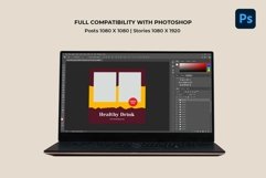 Food &amp; Drink Yellow Instagram Templates| CANVA-PS-AI Product Image 8