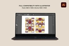 Food &amp; Drink Yellow Instagram Templates| CANVA-PS-AI Product Image 9