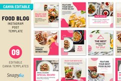 Food Instagram Post | Canva Branding Kit | Food Aesthetic Product Image 1