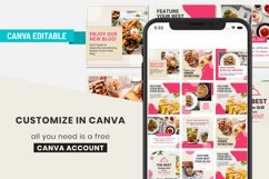 Food Instagram Post | Canva Branding Kit | Food Aesthetic Product Image 4