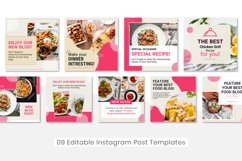 Food Instagram Post | Canva Branding Kit | Food Aesthetic Product Image 6