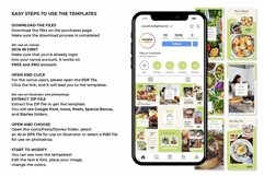 Food Blogger Matcha Instagram Templates| CANVA-PS-AI Product Image 10