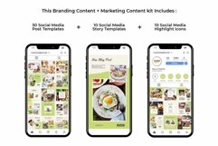 Food Blogger Matcha Instagram Templates| CANVA-PS-AI Product Image 3