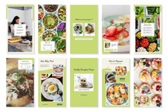 Food Blogger Matcha Instagram Templates| CANVA-PS-AI Product Image 5