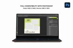 Food Blogger Matcha Instagram Templates| CANVA-PS-AI Product Image 8