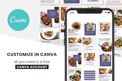Editable Food Template | Editable Instagram Post Template Product Image 3