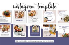 Editable Food Template | Editable Instagram Post Template Product Image 4