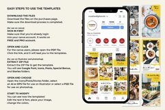 Food Blogger Yellow Instagram Templates| CANVA-PS-AI Product Image 10