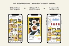 Food Blogger Yellow Instagram Templates| CANVA-PS-AI Product Image 3