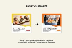 Food Blogger Yellow Instagram Templates| CANVA-PS-AI Product Image 6