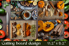 FOOD cutting board sublimation PNG Product Image 1