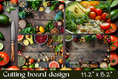 FOOD cutting board sublimation PNG Product Image 1