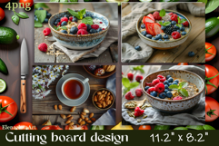 FOOD cutting board sublimation PNG Product Image 1