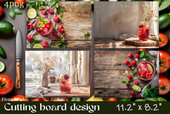 FOOD cutting board sublimation PNG Product Image 1