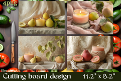 FOOD cutting board sublimation PNG Product Image 1