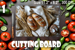 FOOD cutting board sublimation PNG Product Image 1