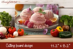 Dessert Sweet Food Cutting Board sublimation Product Image 1