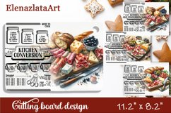 Watercolor food Design|Cutting Board Sublimation Product Image 1
