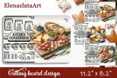 Watercolor food Design|Cutting Board Sublimation Product Image 1