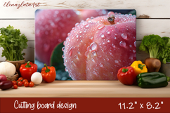 Cutting Board Design | Red peach PNG Product Image 1