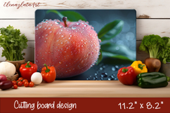 Cutting Board Design | Red peach PNG Product Image 1