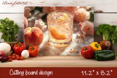 Dessert Sweet Food Cutting Board sublimation Product Image 1