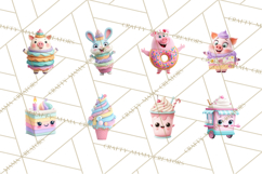 Food Mashup Animals PNG Clipart, Cute Kawaii Animal Clip Art Product Image 2