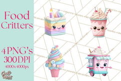 Food Mashup Animals PNG Clipart, Cute Kawaii Animal Clip Art Product Image 1