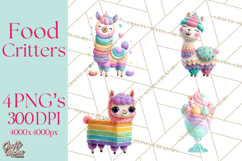 Food Mashup Animals PNG Clipart, Cute Kawaii Animal Clip Art Product Image 1