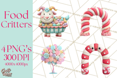 Food Mashup Animals PNG Clipart, Cute Kawaii Animal Clip Art Product Image 1