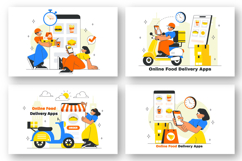 10 Online Food Delivery Apps Illustration Product Image 2