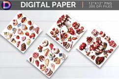 Food Dessert Digital Paper Product Image 1
