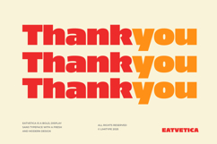 Eatvetica - Bold Food Font Product Image 13