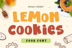Lemon Cookies - Food Font Product Image 1