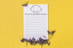 A-Z Food Kawaii, Hand Drawn Fruit, Vegetable, Sweets, Savory Product Image 8