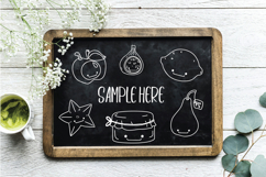 A-Z Food Kawaii | White Hand Drawn Fruit, Vegetable, Sweets Product Image 8