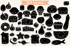 A-Z Food Kawaii, Hand Drawn Fruit, Vegetable, Sweets, Savory Product Image 6