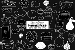 A-Z Food Kawaii | White Hand Drawn Fruit, Vegetable, Sweets Product Image 1