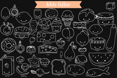 A-Z Food Kawaii | White Hand Drawn Fruit, Vegetable, Sweets Product Image 2