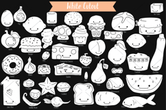 A-Z Food Kawaii | White Hand Drawn Fruit, Vegetable, Sweets Product Image 3