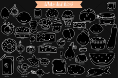 A-Z Food Kawaii | White Hand Drawn Fruit, Vegetable, Sweets Product Image 5