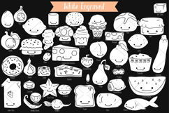A-Z Food Kawaii | White Hand Drawn Fruit, Vegetable, Sweets Product Image 6