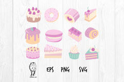 Cakes and cookies surface clipart design Product Image 1